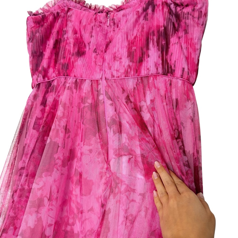 ML Monique Lhuillier Tulle Pink Dress - Picture 8 of 15